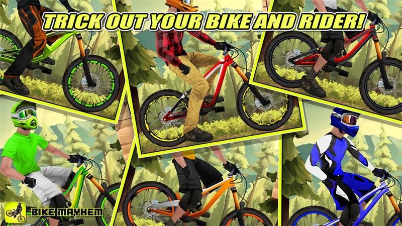 极限山地车速降手机版(bike mayhem)下载,极限山地车速降,自行车游戏